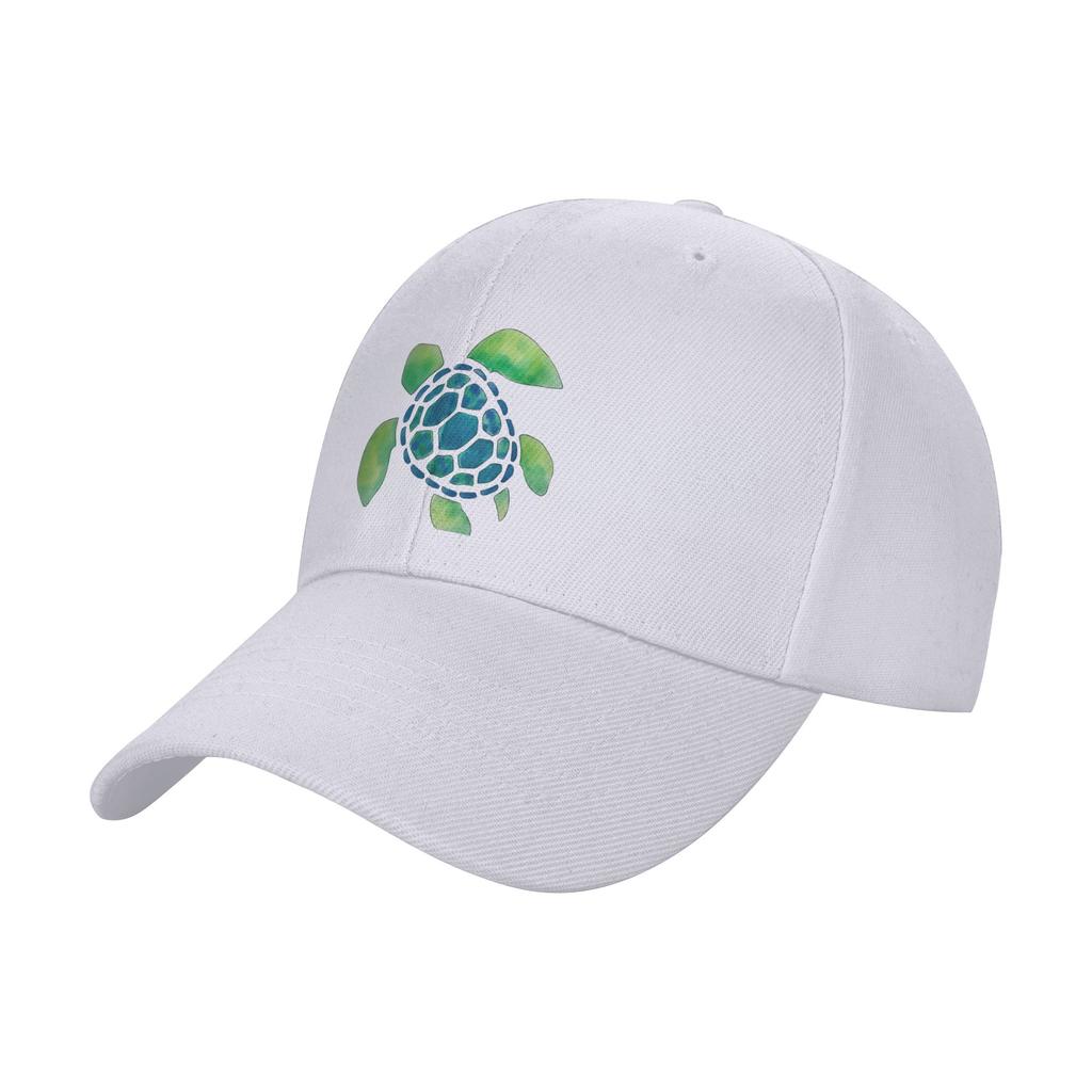 Watercolor Summer Sea Turtle  Baseball Cap  Stylish UnisexTeens Trucker Hat Hot Sale Design Hiking Fishing Baseball Caps