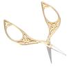 Vintage Creative Leaf Design Scissors Stainless Steel Household Needlework Scissors (Gold)