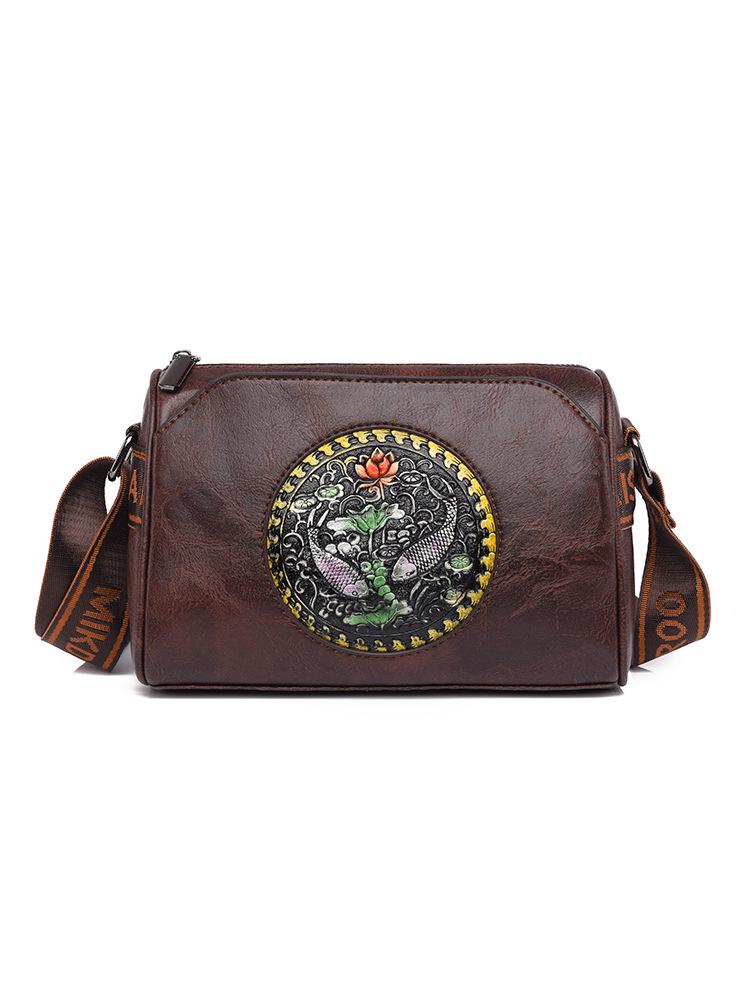 

2025 Retro European & American Women’s Pillow Bag: Wide Strap Crossbody for Mom & Elderly