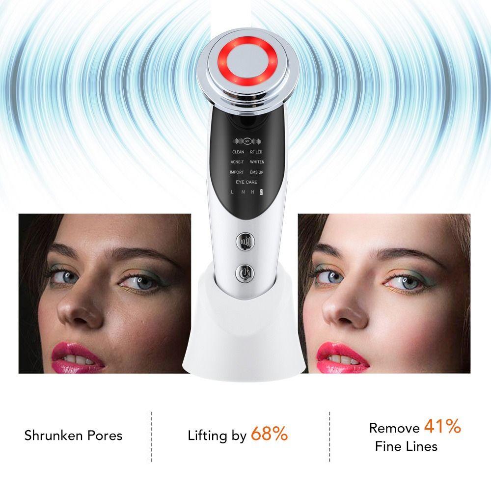 EMS Microcurrent Facial Lifting Machine 7 in 1 Face Skin Rejuvenation Device Neck Firming