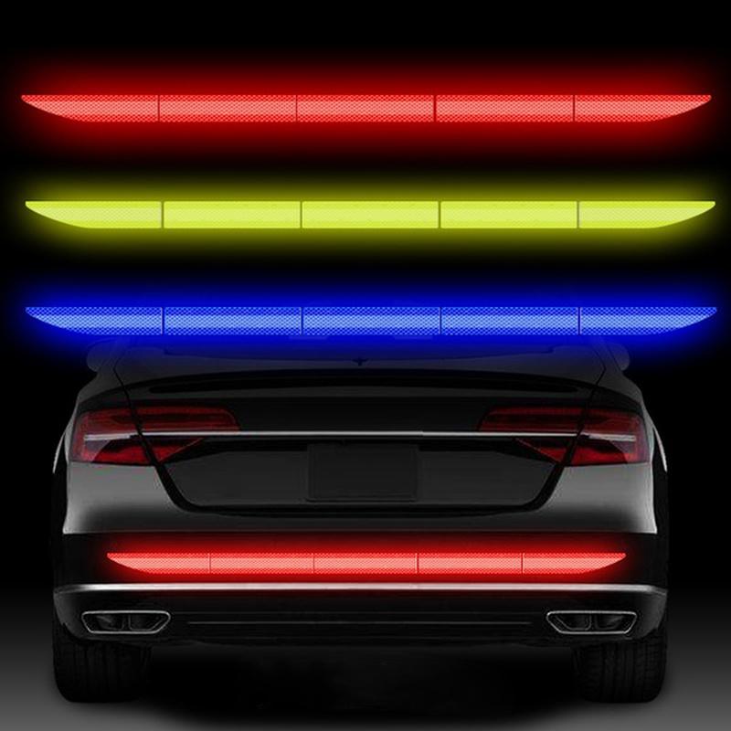 Auto Reflektierende Aufkleber Heckklappenreflektor Auto Fahrsicherheitswarnmarkierung Autokarosserie Wasserdichter Aufkleber Außen Zubehör
