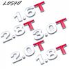 Car Displacement sticker Metal 1.0 1.2 1.5 1.6 1.8 2.0 2.5 2.8 3.0 T volume logo Car rear Trunk Emblem badge Vehicle Stickers