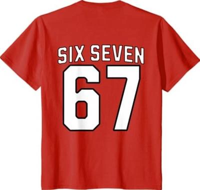 Maglietta T-shirt Maglia Sportiva Meme Sei Sette 67