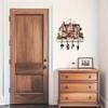 DIY Painted Patterns Home Storage Wall Hangings Cute 2D Flat Room Decor Wooden Moving Gift Storage Hooks DIY Hooks 30x23cm