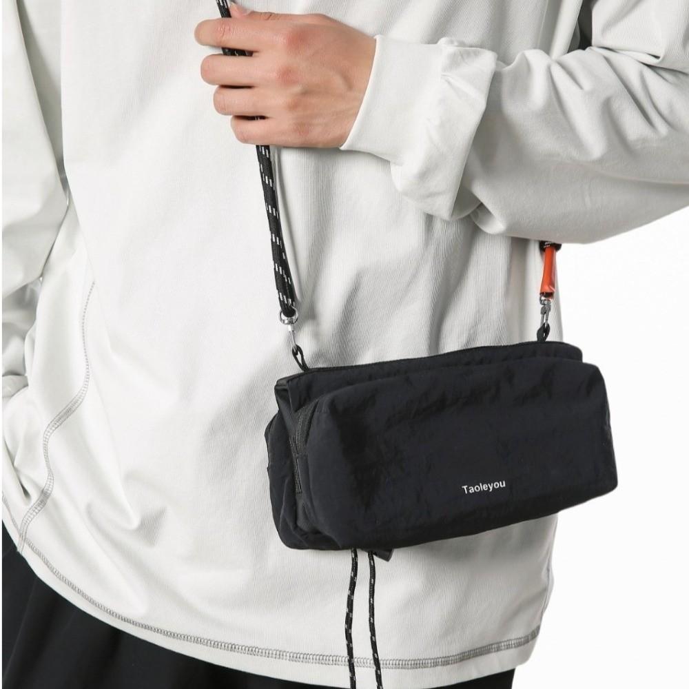 Korean Style Oxford Cloth Crossbody Bag Multi-layered Water Bottle Bag Single Shoulder Bag  Men
