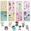 8 Korean Q Version Girl Collage Hand-on DIY Decoration Mobile Phone Case Decoration Waterproof Stickers