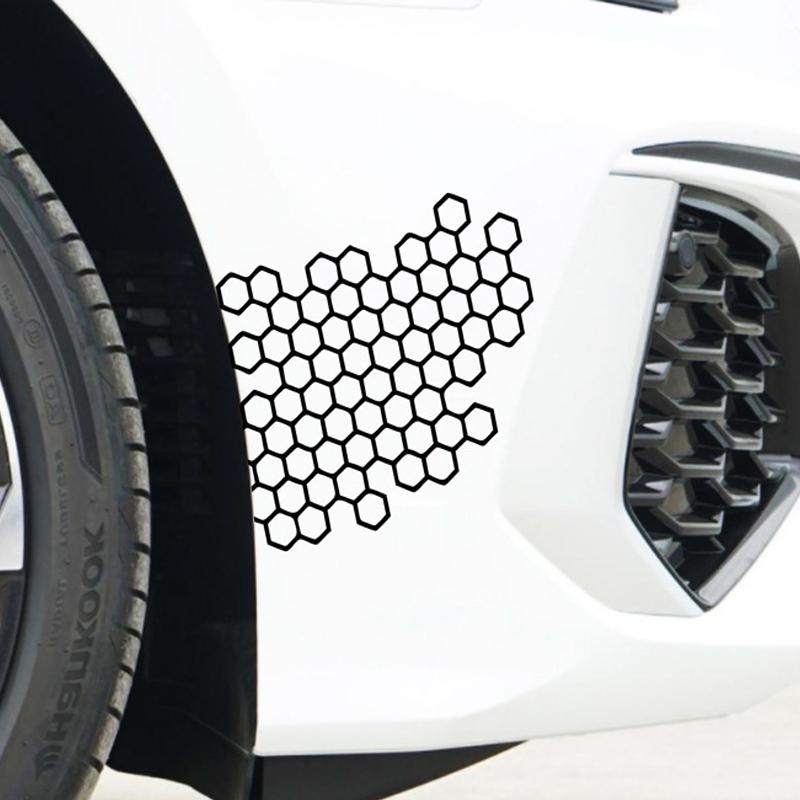 Honeycomb Motorcycle Stickers Waterproof Car Bumper Sticker Decals Helmet Stickers Motorcycle Decals Bumper Decoration Stickers