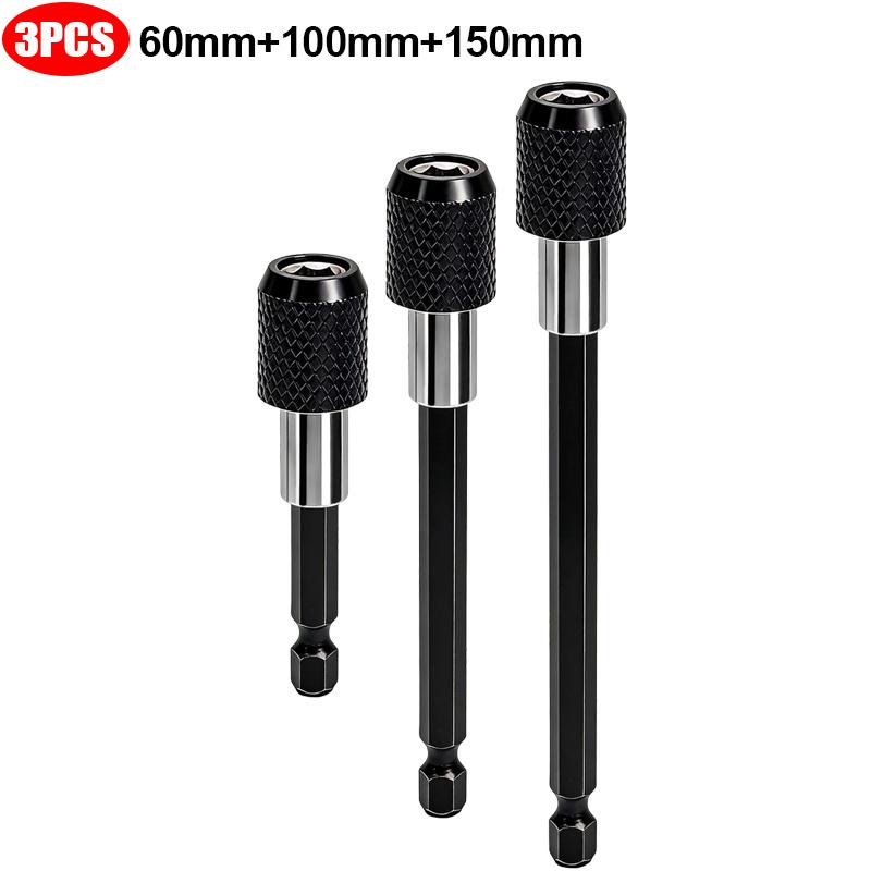 1/4” Hex Shank Quick Release Magnetic Drill Bits Holder Socket Screwdriver Impact Driver Drill Extension Bit Chuck Adapter Tool