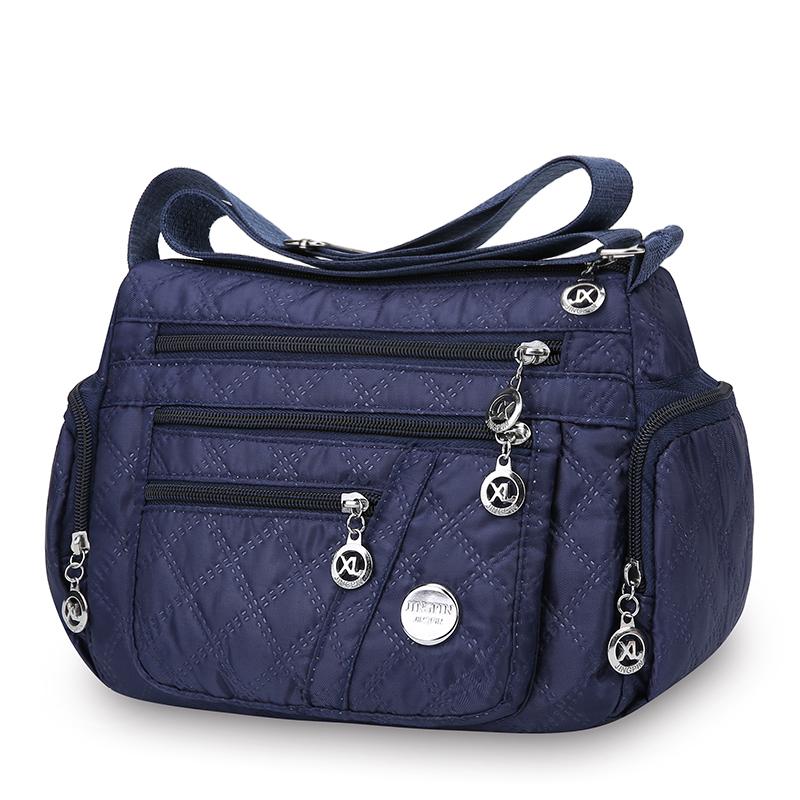 Borsa a tracolla da donna di grande capacità impermeabile resistente all'usura con tasche multiple per pendolarismo e tempo libero all'aperto