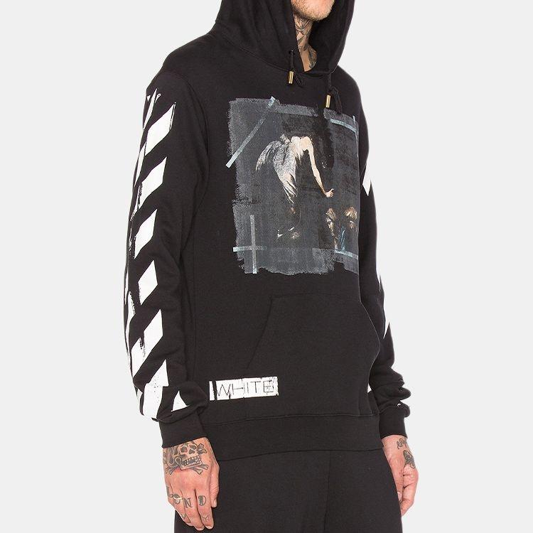 Off-White Caravaggio Hooded Sweatshirt Black Men's OMBB003S160030061088