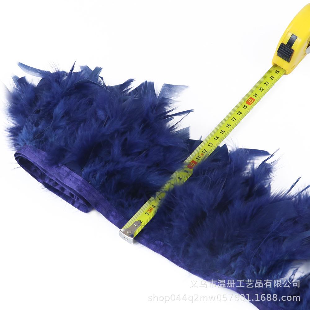 Turkey Feather Cloth Edge Diy Car Doll Decorative Material Fire Lace Dress Skirt 1M/Bag