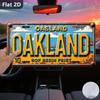 D Flat Pc Only for Decoration Decoration Outdoor Signs  Wall Decor   Sign OASLAND OAKLAND Retro Metal Decor