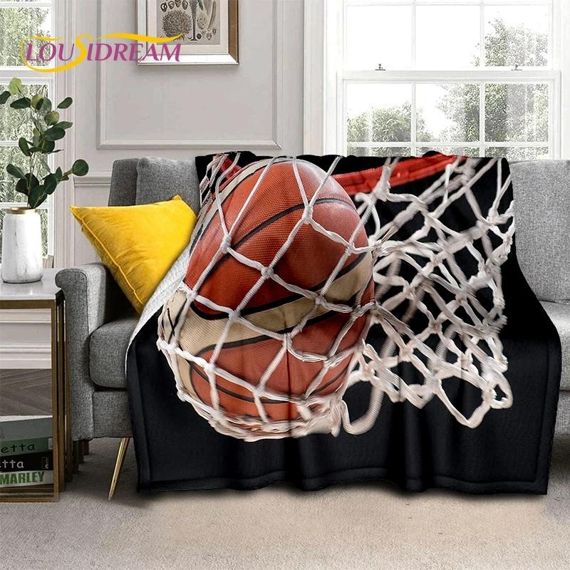 Latest Basketball Court Frame Soft Flannel Blanket for Beds Bedroom Sofa Picnic,Throw Blanket for Cover Outdoor Leisure Nap Gift