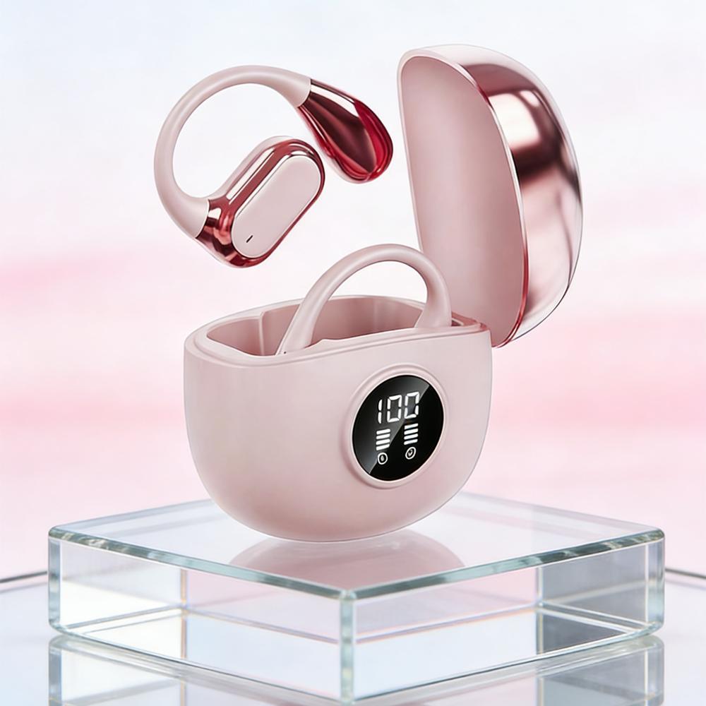 Clip-on Wrieless Bluetooth 5.4 sports headphones fasion comfortable headset music deep bass hanging Earbuds for all smartphones