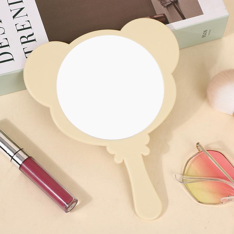 Custom Handheld Makeup Mirror - Portable, High-Value Gift for Girls with Cute Handle