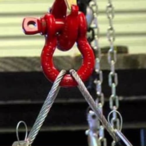 mopam Forged Shackles, Bow-Shaped, 2T, Lifting, Towing, Connecting Fittings, Small, Set of 4