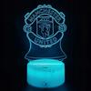Manchester United Coat Of Arms Children's Night Light 16 Led 3D + Remote Control