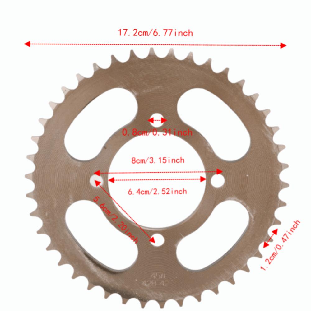 High Toughness Motorcycle Sprocket 428 42T Chain Sprocket Rear Drive Sprocket Cycling Riding