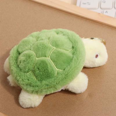 PP Katoen Pluche Schildpad Sleutelhanger Met Geluid Groene Pop Sleutelhanger Koppel Cadeau