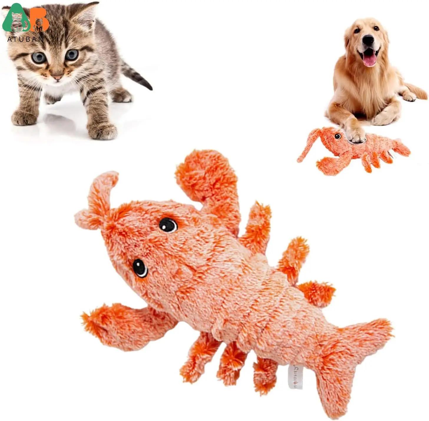 

ATUBAN Flopping Lobster Toy for Cats and Small Dogs-Catnip Infused Kitten Toys for Indoor Fun-Chew and Kicker Toy-Orange неглазурованный фарфор