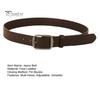 Unisex Retro Belte Multi Hull Justerbar Design Denim Western Stil Jeansbelte Kunstlær Buksebelte