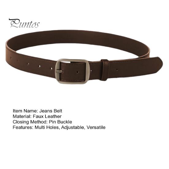 Unisex Retro Belte Multi Hull Justerbar Design Denim Western Stil Jeansbelte Kunstlær Buksebelte