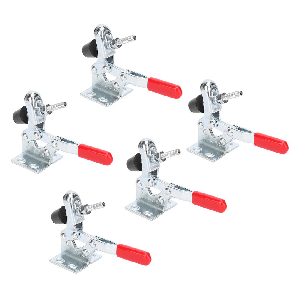 5Pcs QuickRelease Toggle Clamp Vertical Fixture Fastening Workholding Tool 30kg Clamping Force