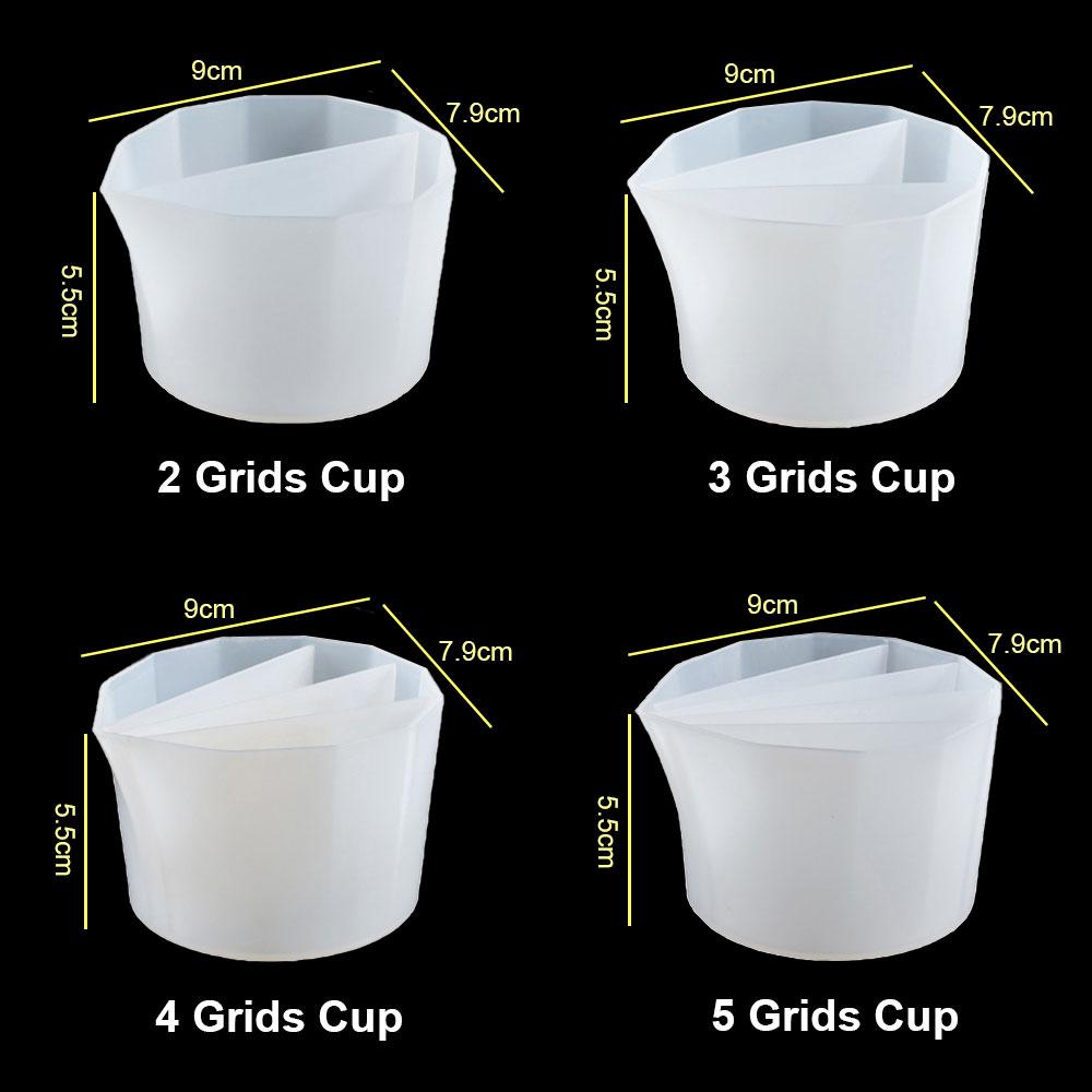 For Fun Silicone Distributing Cup Liquid Pigment Resin Color Mixing Cup Resin Cup for DIY Epoxy Resin Crafts Making Tools