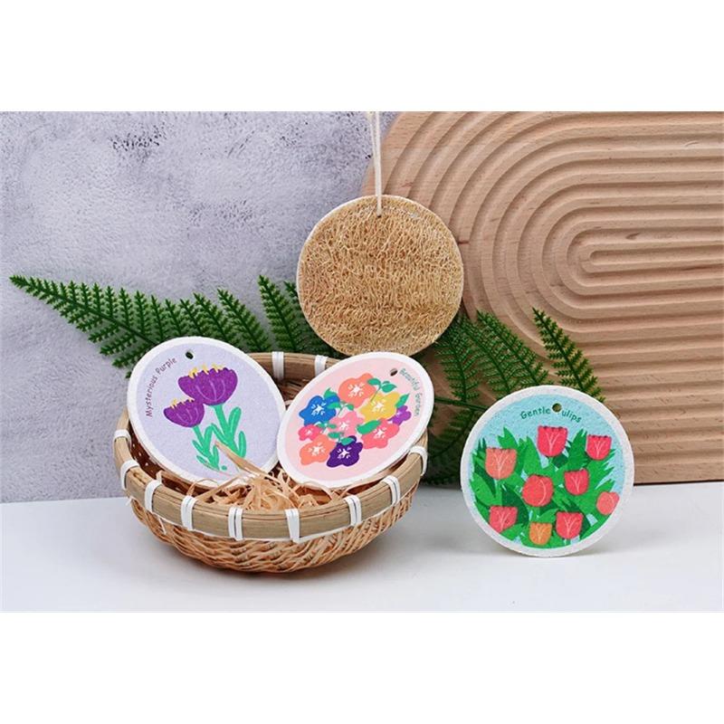Super Absorbent 100% Natural Wood Pulp Sponges, Scouring Pad for kitchen,Eco-Friendly Reusable Scrubbers