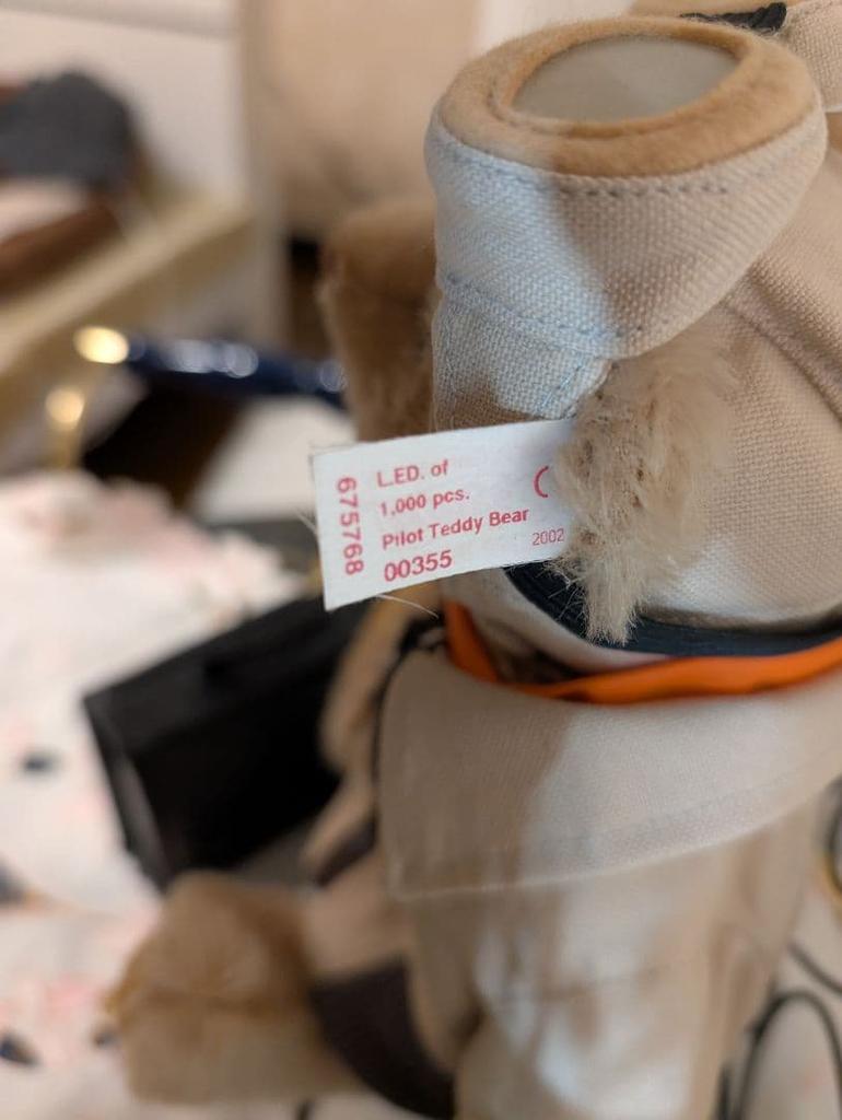 [USED] Steiff JAL Pilot Teddy Bear, Made In 2002