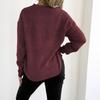 Women S Round Neck Long Sleeve Pullover Sweater Featuring Embroidered Lace Butterfly Splicing