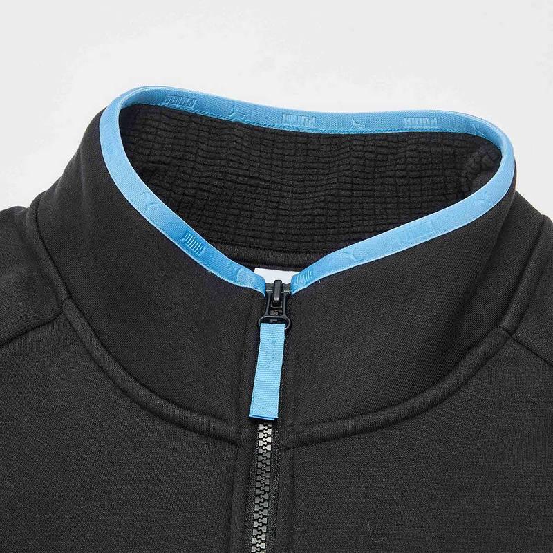 PUMA Sweatshirts Men's Black Stand Collar Moderate 635725-01