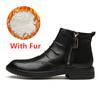 Winter Boots For Men Luxury Chelsea Shoes Fashion Side Zipper Genuine Leather Business Dress Men'S Boots Handmade Casual Shoes