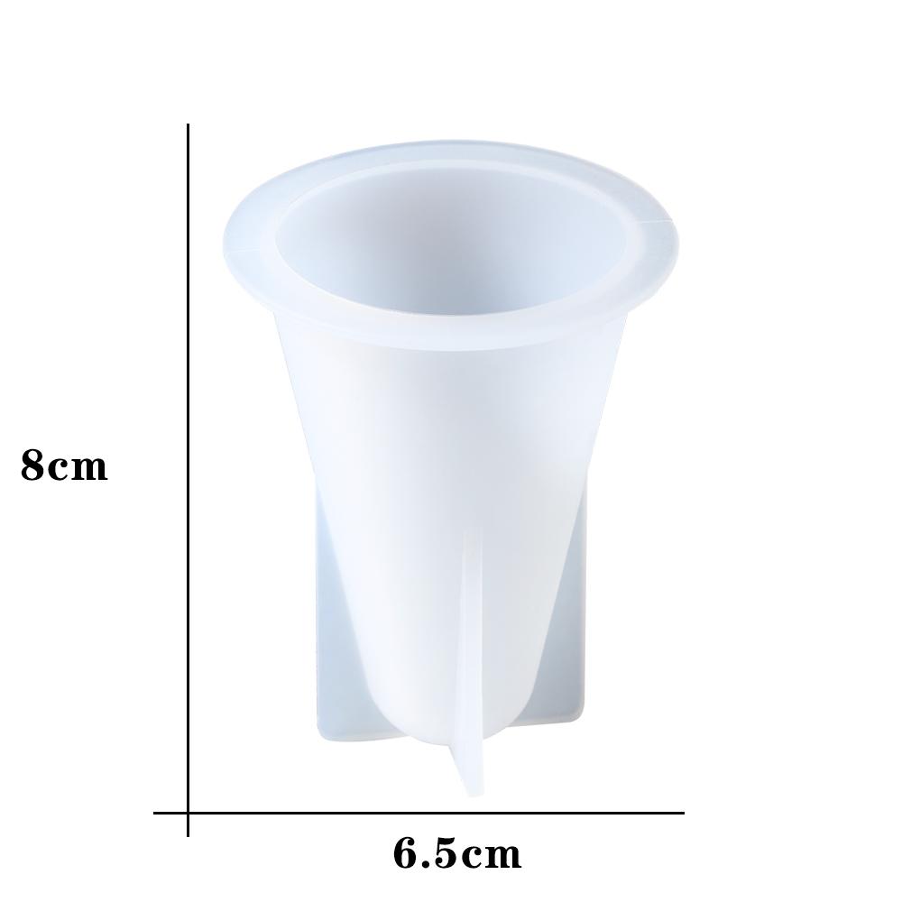 Diamond Shape Handmade Candle Mold Cone Clear Silicone Candle Mold Scented Candle Mould For Diy Making Handmade UV Epoxy Crystal