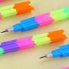 2 Stück Stift Bleistift zufällig Regenbogen multifunktionale Kugel Block Spielzeug Ziegel