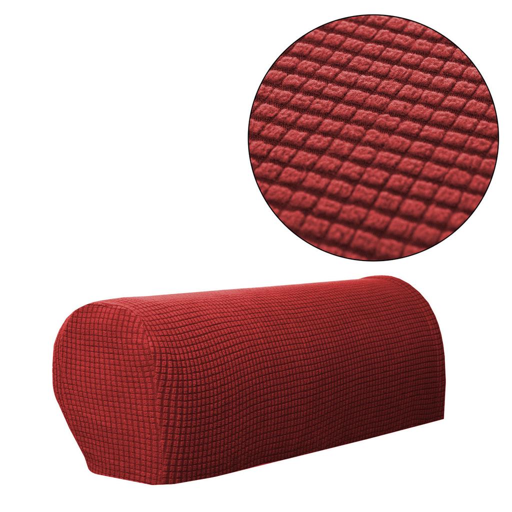 Armrest Covers 2PCS Stretch Fabric Armrest Covers Anti-Slip Sofa Arm Chair Slipcovers Furniture Protectors For Recliner Sofa