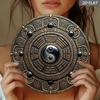 Tai Chi Bagua Metal Poster Mystic Feng Shui Wall Decor
