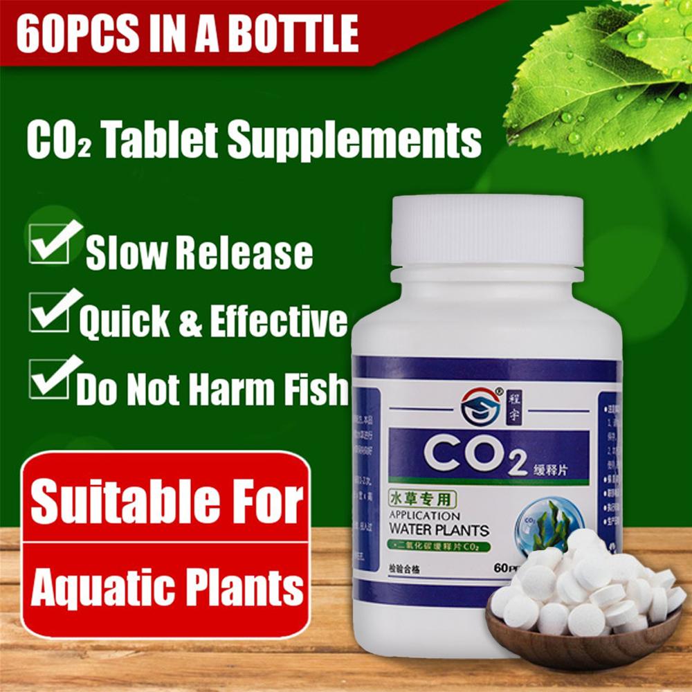 CO2 Tablet Carbon Dioxide Diffuser for Water Plant  Aquatic Leaf Float Grass Fish Aquarium Carbon Dioxide Diffuser Water Plant