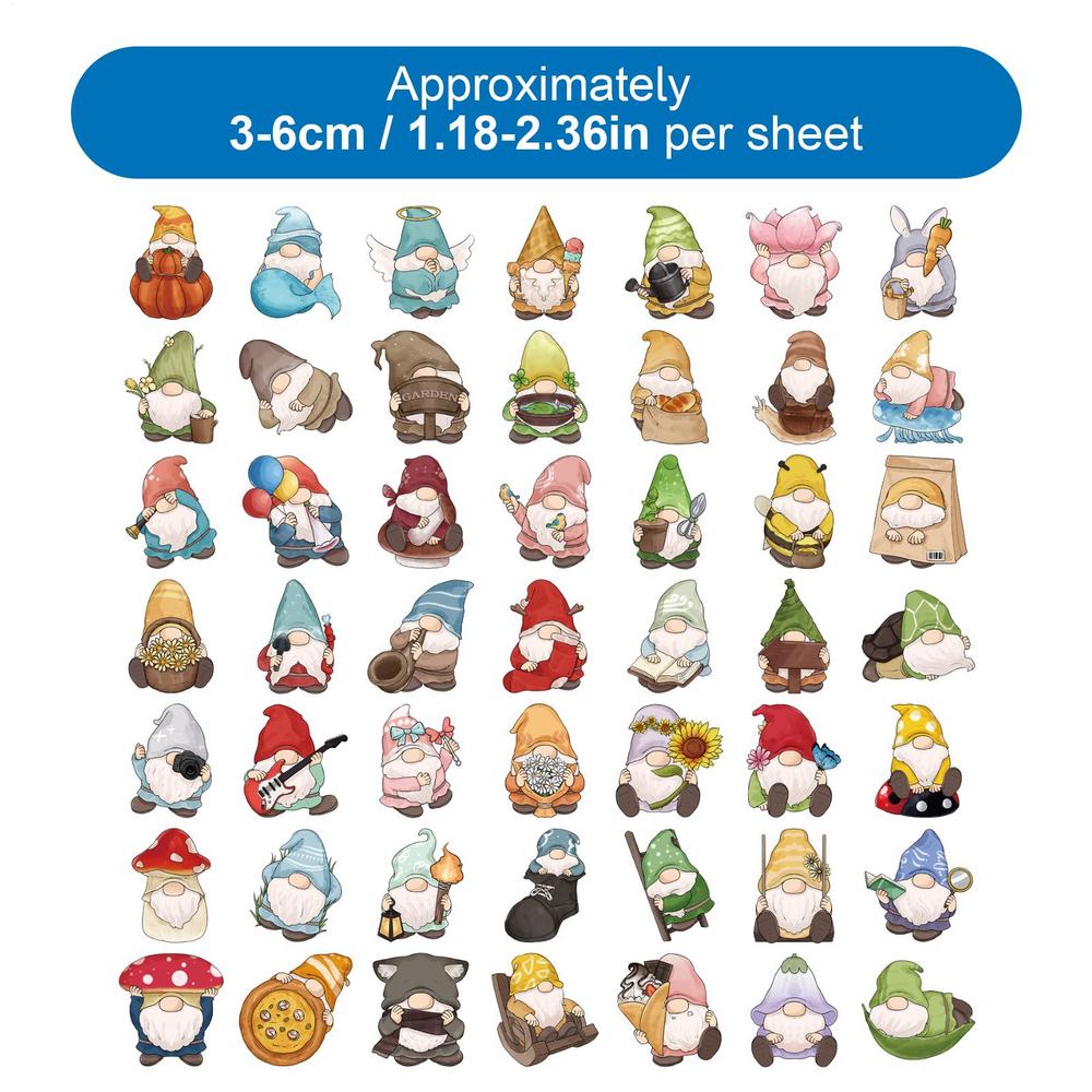 

Christmas Stickers 50 Pcs Gnome Decals Waterproof Sticker Set Gift for Kids DIY Scrapbooking Water Bottle Laptop Decorations other