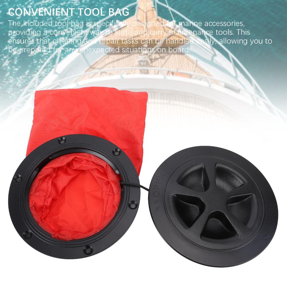 With Tool Bag Boat Deck Plate Impact Proof Deck Plate Cover Boat Deck Access Cover  Marine Yacht