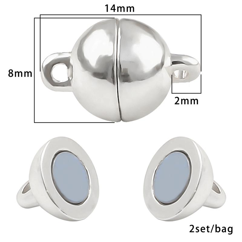 Lesklý magnetický řetízek na telefon a DIY sada spony na náhrdelník