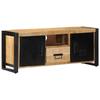 VidaXL Meuble TV 100x30x40 cm bois massif de manguier brut, banc TV, meuble hifi, centre de divertissement, buffet TV, 4013589
