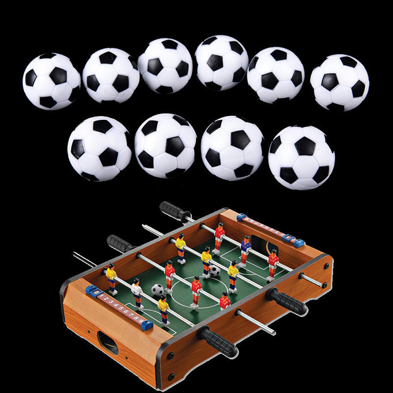 10Pcs 32Mm Plastic Soccer Table Foosball Ball Football Fussball
