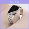 Premium Quality Men's Alloy Hollow Crystal Finger Jewelry In Timeless Vintage Design