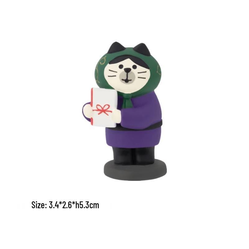 Trendy Japanese Cat DIY Resin Miniatures: Festive Birthday Decoration & Photography Props