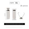20Pcs/lot Alloy DIY Bag Shoes Garment Lanyard Accessories Metal Rope Ends Stopper Button Cord End Lock Cap Hanging Bell Buckle