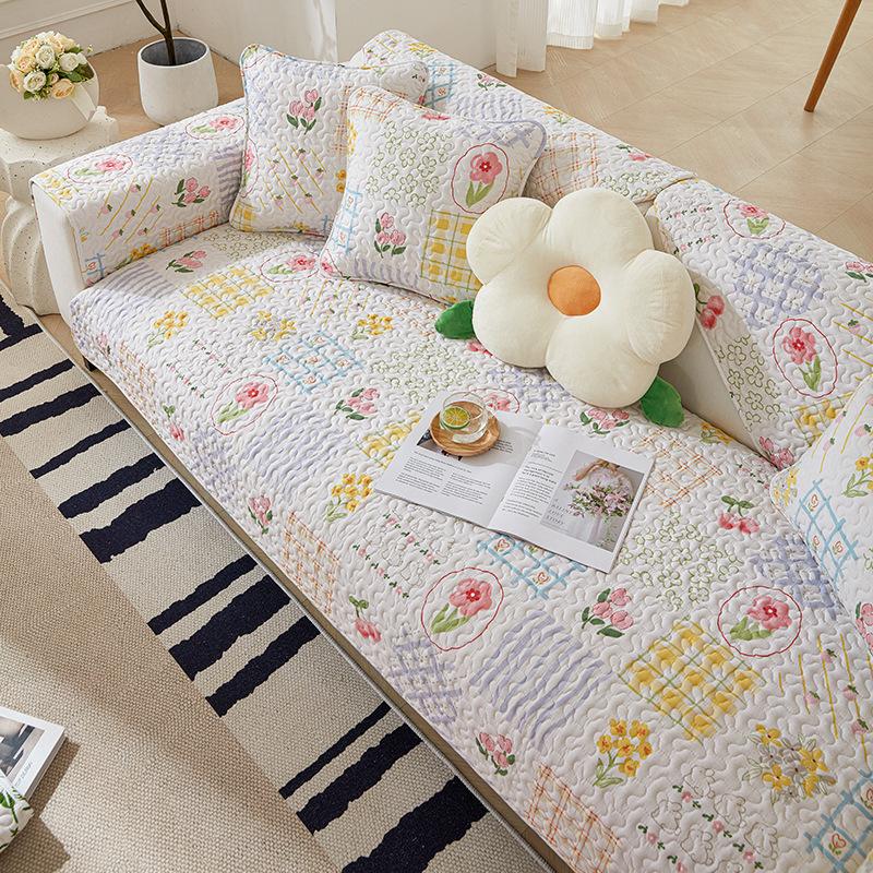 Einfachheit Universal Alle Jahreszeiten Sofa Handtuch Baumwollstoff Kunst Jacquard Sofa Kissen Dekorieren Möbel Sofaüberwurf Rückenlehnenbezug