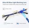 Smart Zoom Blue‑Light Blocking Eyeglasses with Automatic Near‑and‑Far Dual‑Focus Adjustment, Gold Color 3PCS