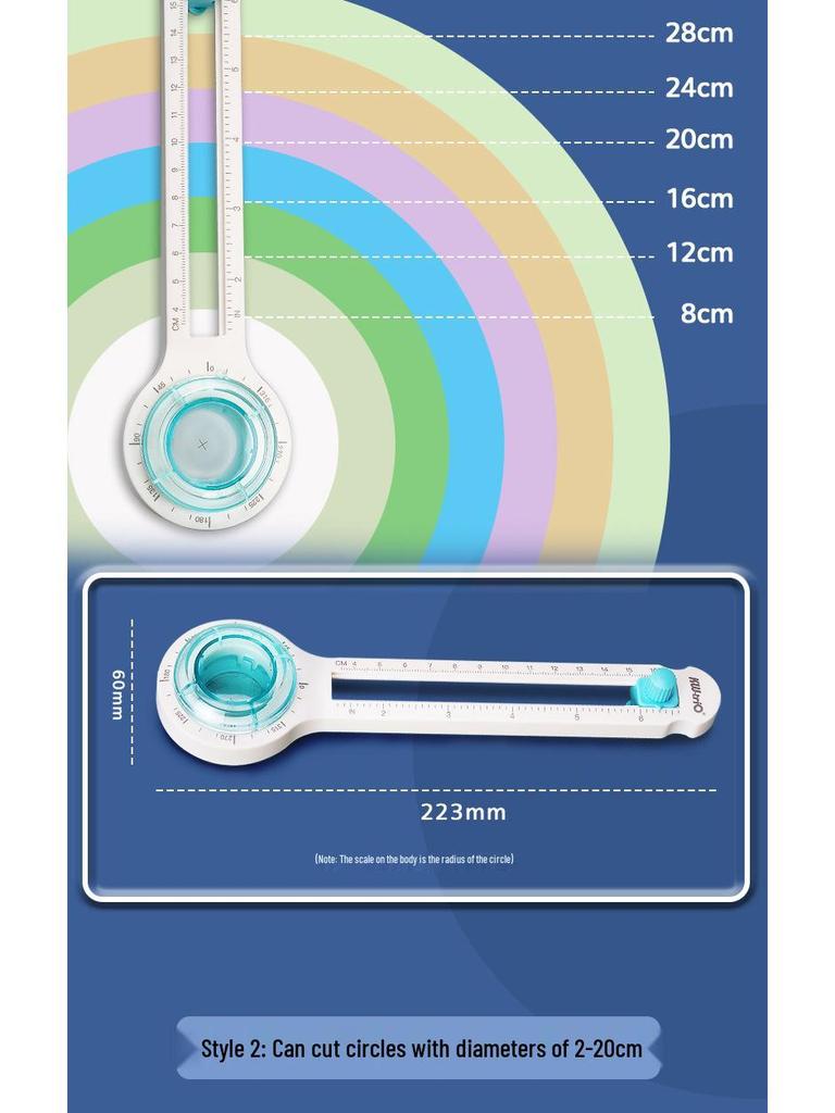 Kedeu Mini Circle Cutter - Compass Knife for Journals
