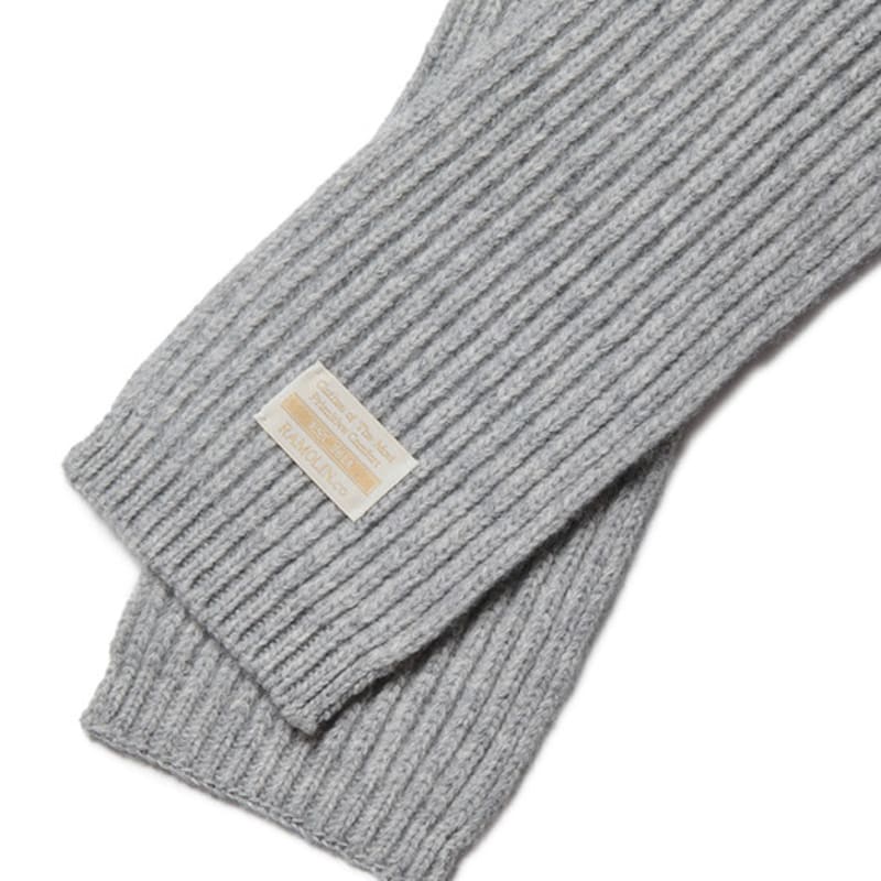 Ramolin Wool Knit Muffler Mellow Grey